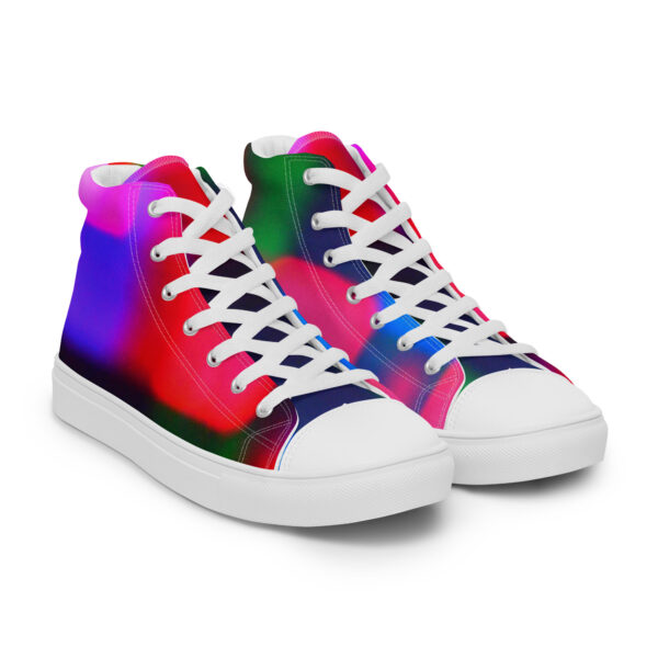 Women's High Top Canvas Shoes Colorful Convergence