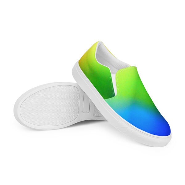 Women’s Slip-On Canvas Shoes Lemon Lime Skyburst