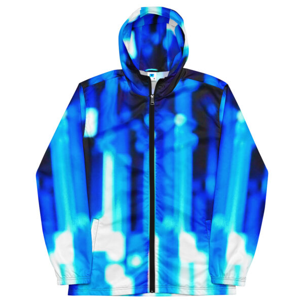 Electric Blue Pulse Windbreaker