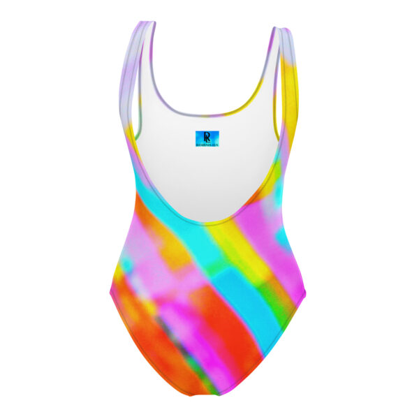 One-Piece Swimsuit Citrine Stripes