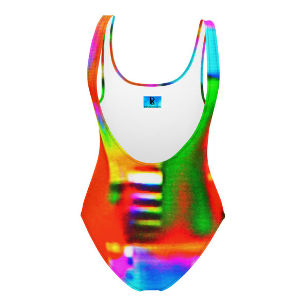 One-Piece Swimsuit Digital Graffiti by Randoma Lux