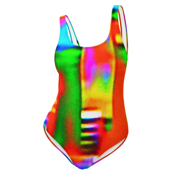 One-Piece Swimsuit Digital Graffiti by Randoma Lux