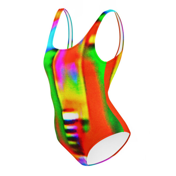 One-Piece Swimsuit Digital Graffiti by Randoma Lux