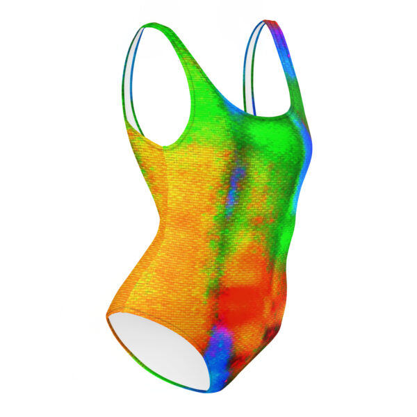 One-Piece Swimsuit Rainbow Fabric by Randoma Lux