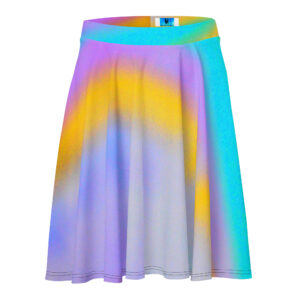 Vaporwave Plume Skater Skirt