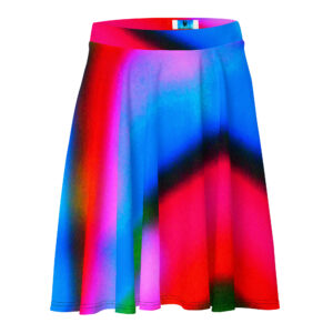 Banded Blur Skater Skirt