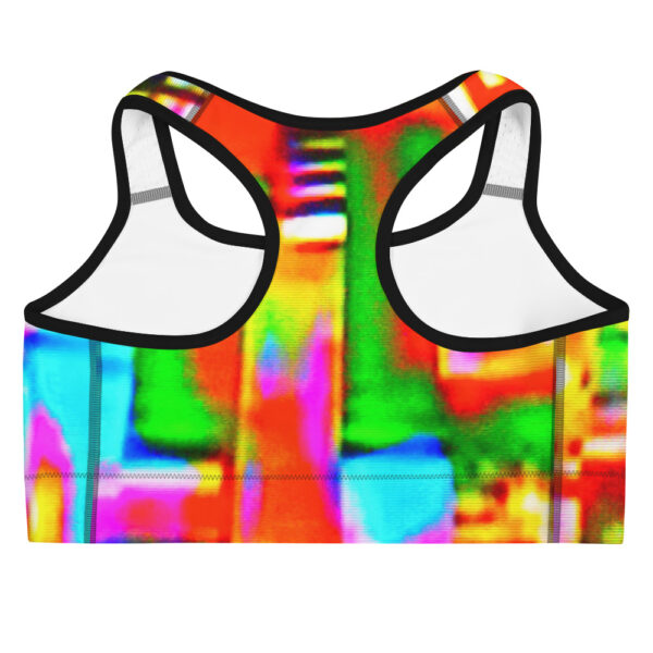 Sports Bra Digital Graffiti by Randoma Lux