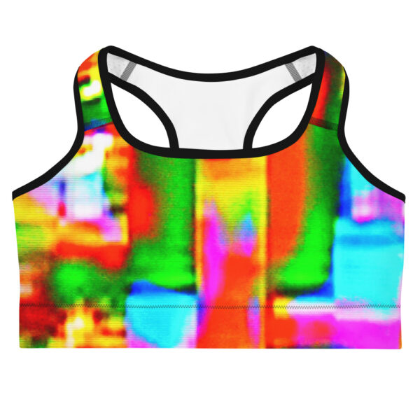 Sports Bra Digital Graffiti by Randoma Lux