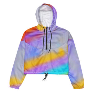 Vaporwave Plume Cropped Windbreaker