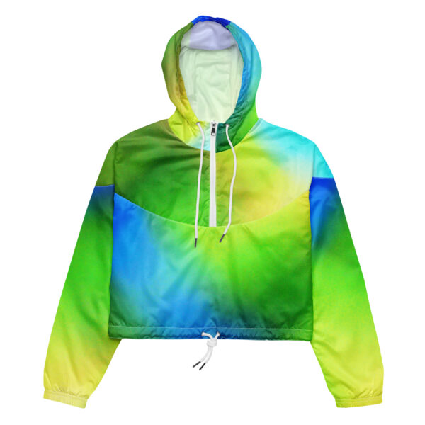 Lemon Lime Skyburst Cropped Windbreaker