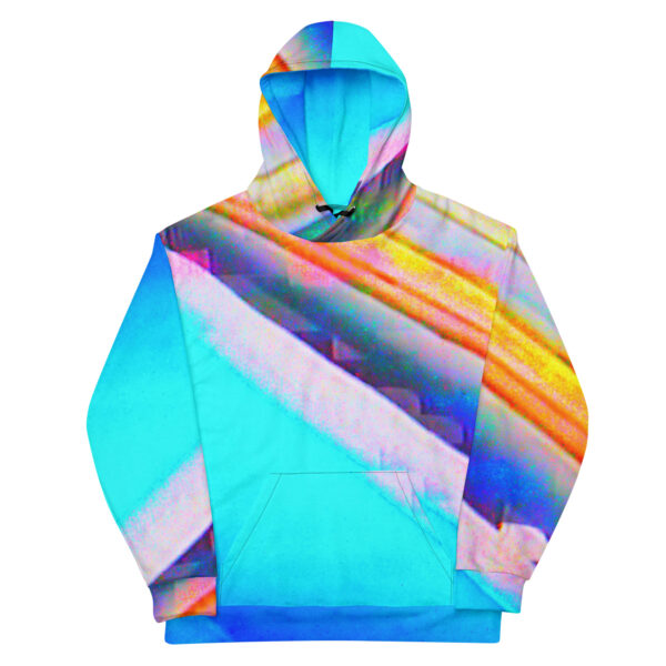 All-Over Print Hoodie Pixilated Poncho