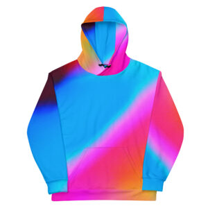 All-Over Print Hoodie Malibu Color Splash