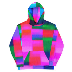 All-Over Print Hoodie Rainbow Block Party