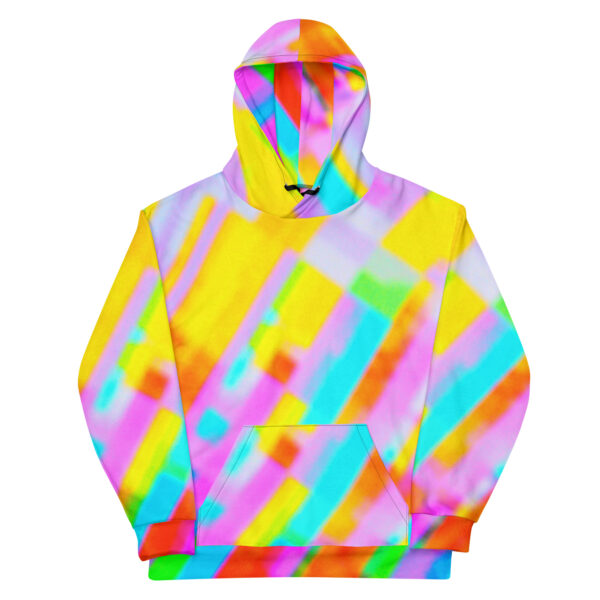 All-Over Print Hoodie Citrine Stripes